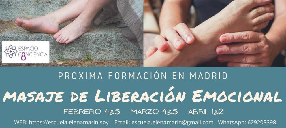 Formación Masaje de Liberación Emocional (Elena Marín, Febrero-Abril 2023)